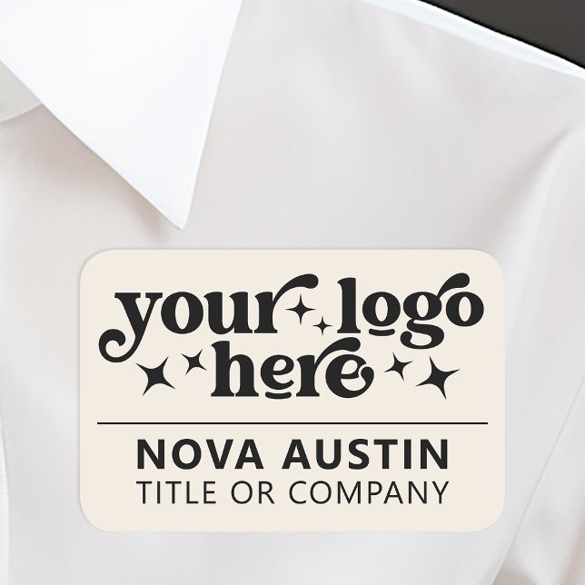 Large Custom Company Employee Name Tag With Logo (Creator Uploaded)