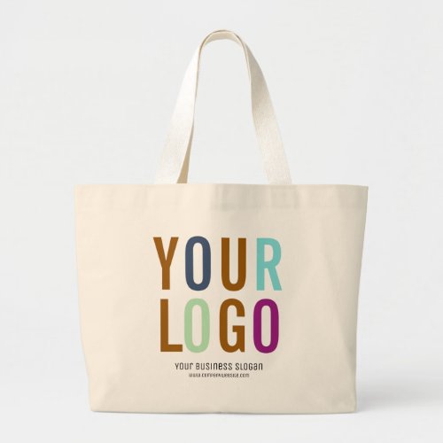 Large Custom Cotton Tote Bag with Logo