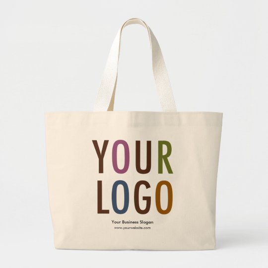 Large Custom Cotton Tote Bag with Logo No Minimum | literacybasics.ca