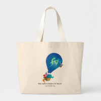 Large Custom Cotton Tote Bag with Logo No Minimum