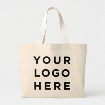 Large Custom Cotton Tote Bag With Logo No Minimum 