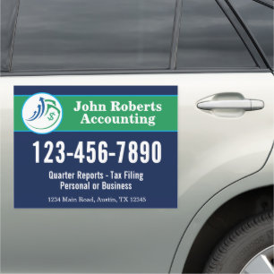 Large Custom CPA Firm Truck Vehicle Sign
