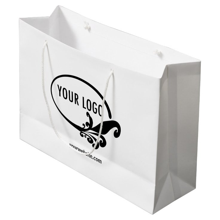 Large Custom Gift Bag Company Retail Packaging Zazzle