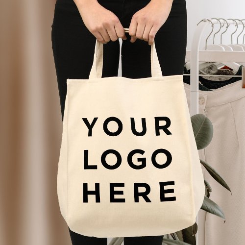 Large Custom Logo 100 Cotton Grocery Tote Bag