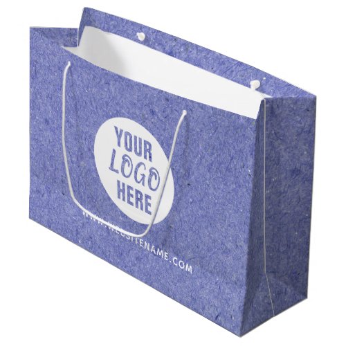 Large Custom LogoText Shopping Kraft Large Gift Bag