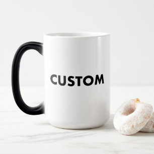 Large Custom Magic Photo Mug Blank Template - 15oz