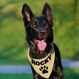 Large custom name Pet Bandana Collar for big dog