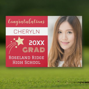 Large Custom Photo Graduation Yard Sign