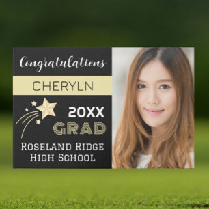 Large Custom Photo Graduation Yard Sign