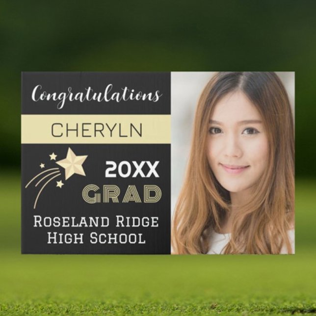 Large Custom Photo Graduation Yard Sign (Creator Uploaded)