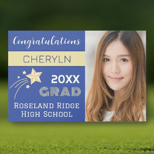 Large Custom Photo Graduation Yard Sign