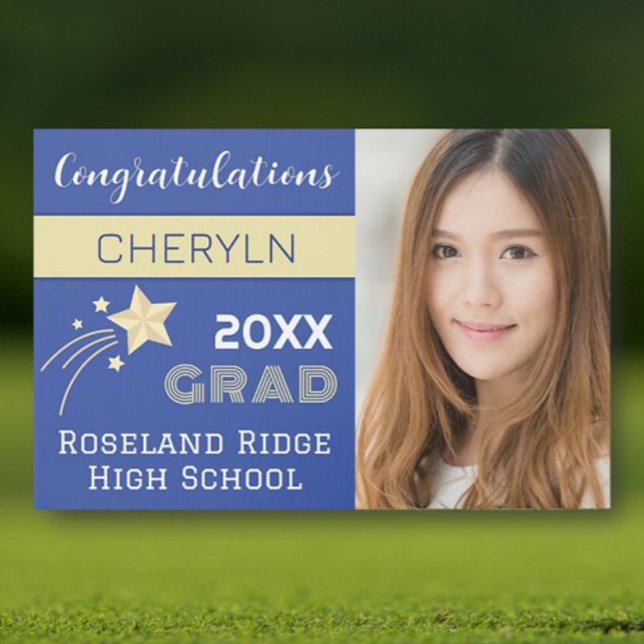 Large Custom Photo Graduation Yard Sign (Creator Uploaded)