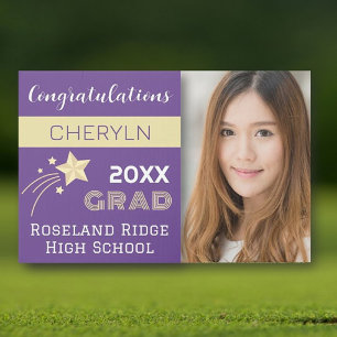 Large Custom Photo Graduation Yard Sign