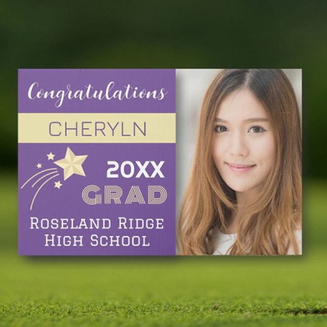 Large Custom Photo Graduation Yard Sign (Creator Uploaded)