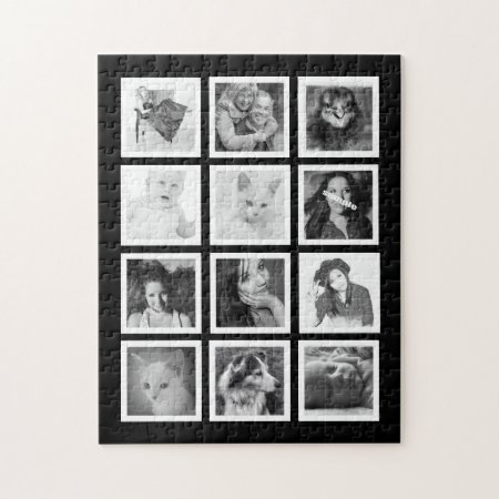 Large Custom Puzzle With 12 Of Your Photos