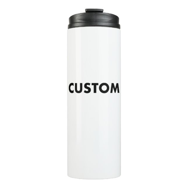Large Custom Thermal Tumbler Blank Template - 16oz (Front)