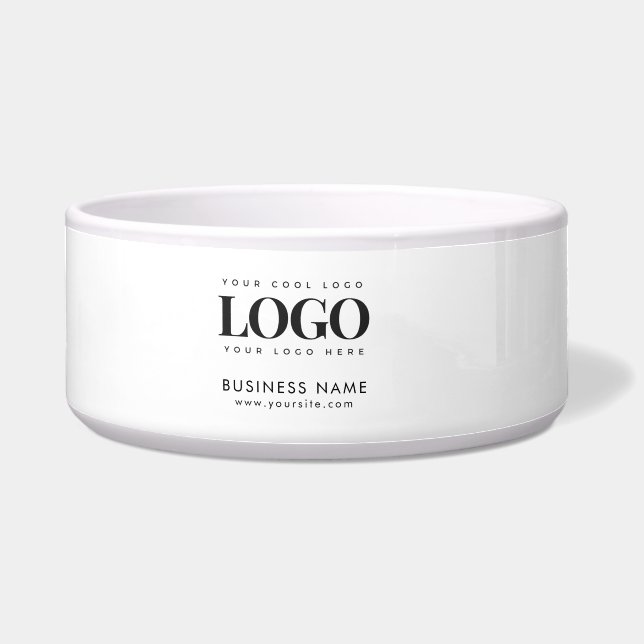 Large Custom Tote Bag with Rectangle Logo & Text Bowl (Front)