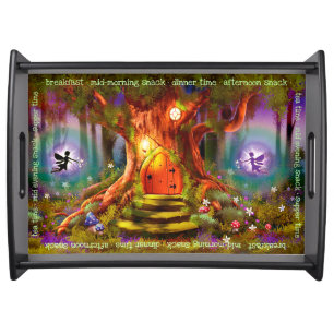 Large Custom tray Magic Fairy Tree serving tray