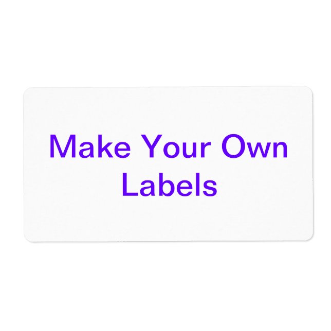 Large Customizable Labels (Front)