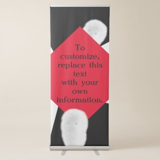 Large Customizable Office Supply Retractable Banner