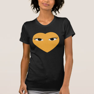 Large Cute Heart with Eyes T Shirt