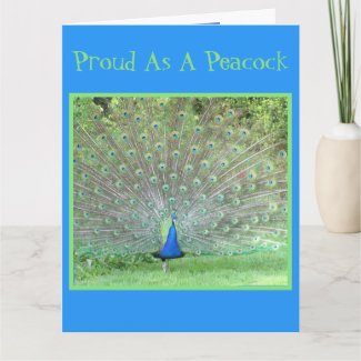 LARGE/ DAD BIRTHDAY/PROUD YOU'RE MY DAD/PEACOCK