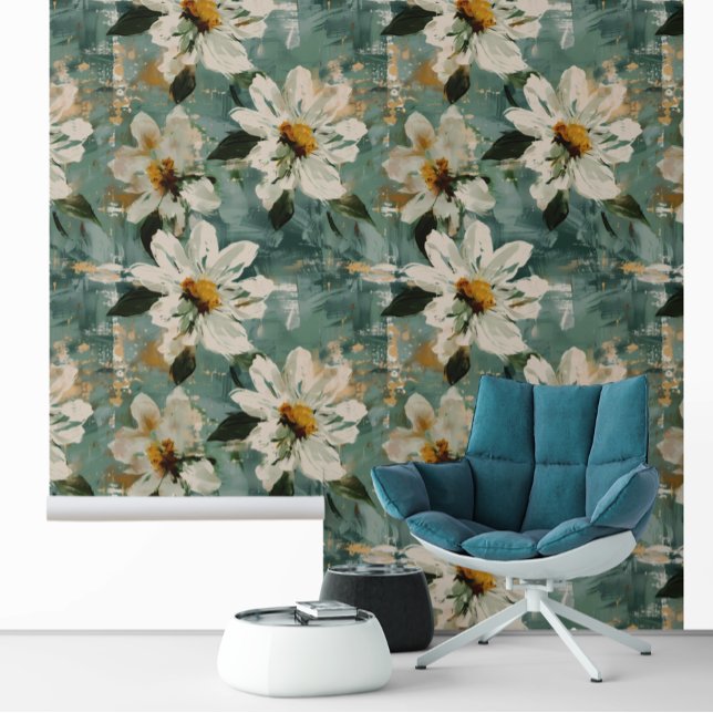 Large Daisy White Flower Floral  Wallpaper (Creator Uploaded)