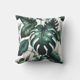 Large Dark Green Throw Pillow