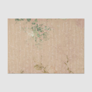 Large Distressed Vintage Handwriting Tissue Paper