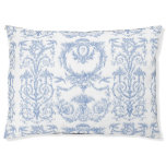 Large Dog Bed in Capetian Toile blueberry