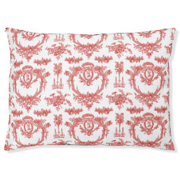Large Dog Bed Marie Toile strawberry2