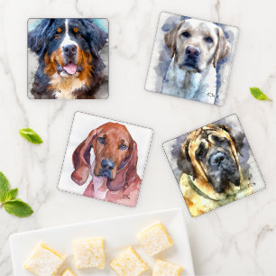 Large Dog Mix Coaster Set