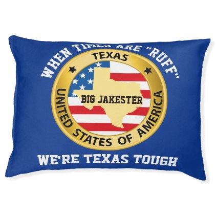 Large Dog Pillow Bed Texas Tough