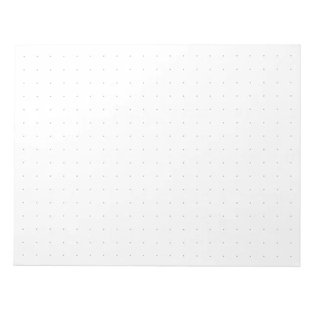 Large Dot Graph Paper Note Pad | Zazzle