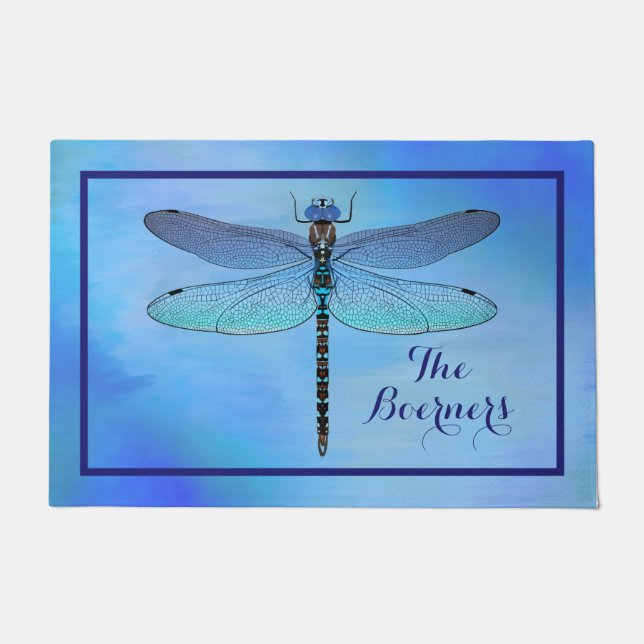 Large Dragonfly Doormats Door Mats Rugs (Front)