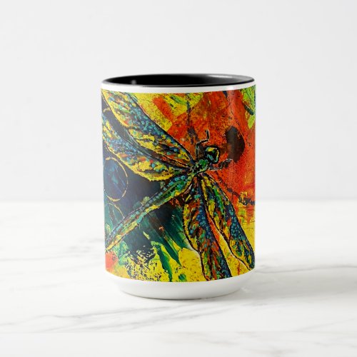 Large Dragonfly Mug