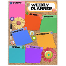 Large Dry Erase Board, Weekly Planner