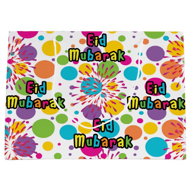 Large Eid Mubarak Gift Bag (Front)