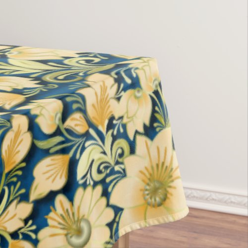 Large Elegant Floral Tablecover Tablecloth