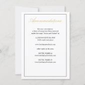 Large Elegant Gold Script Enclosure Card vertical | Zazzle