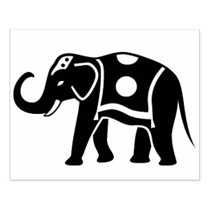 Large Elephant Rubber Stamp