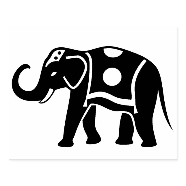 Large Elephant Rubber Stamp (Imprint)