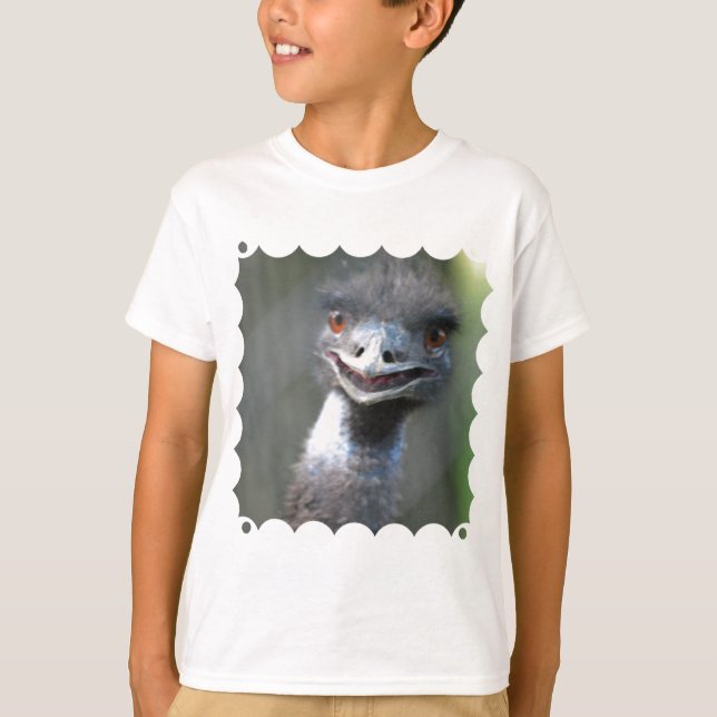 Large Emu  Youth T-Shirt (Front)