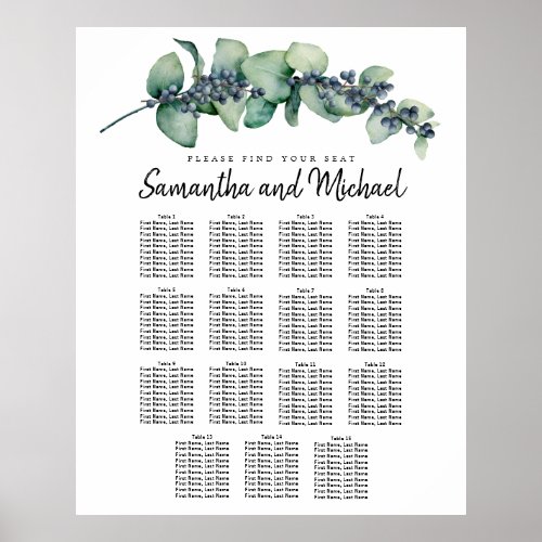 Large Eucalyptus Berry 15_Table Seating Chart