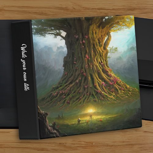 Large Fairytale Fantasy Tree 3 Ring Binder