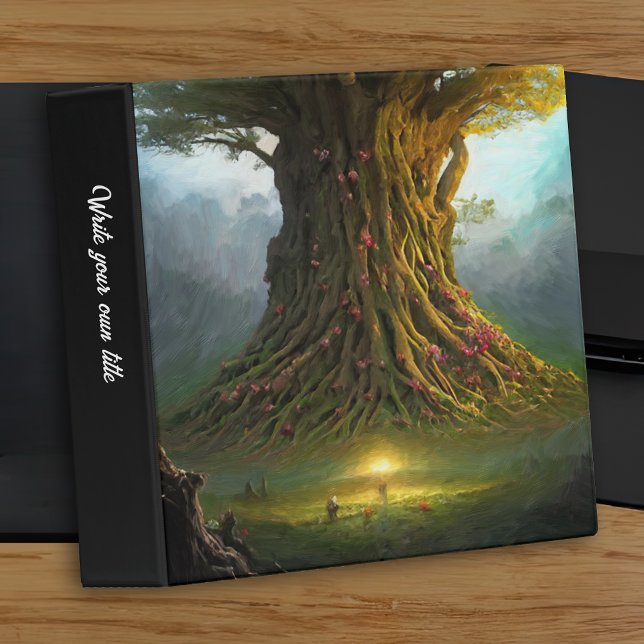 Large Fairytale Fantasy Tree 3 Ring Binder (Creator Uploaded)