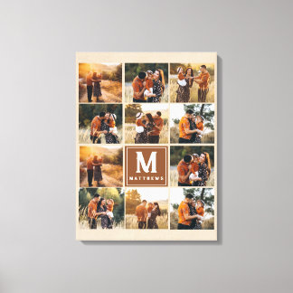 Large Family Collage Photo Canvas