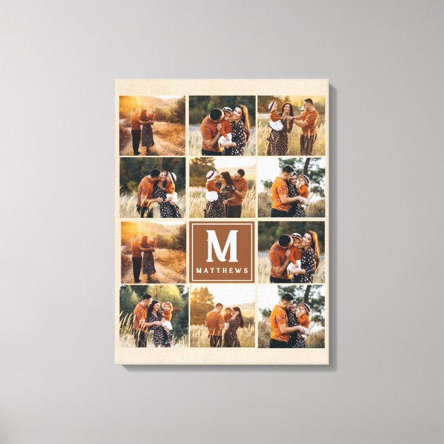 Large Family Collage Photo Canvas (Front)