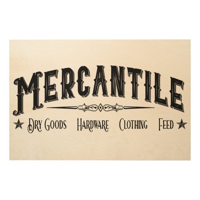 Large Farmhouse-Style Mercantile Sign (Front)