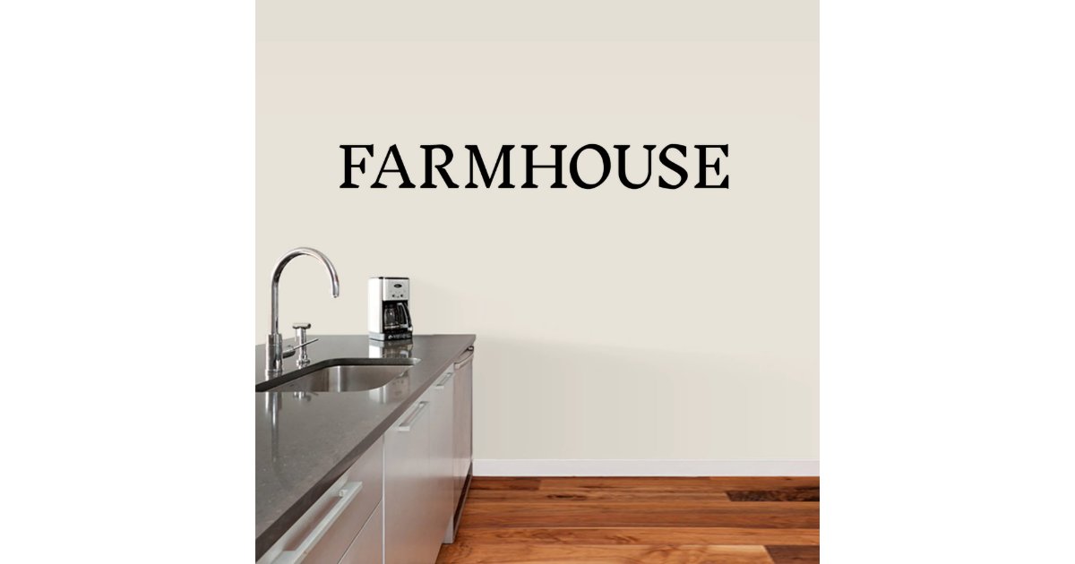 Large Farmhouse Wall Decal Zazzle